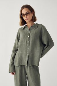 Noella Leanora Linen Shirt  1